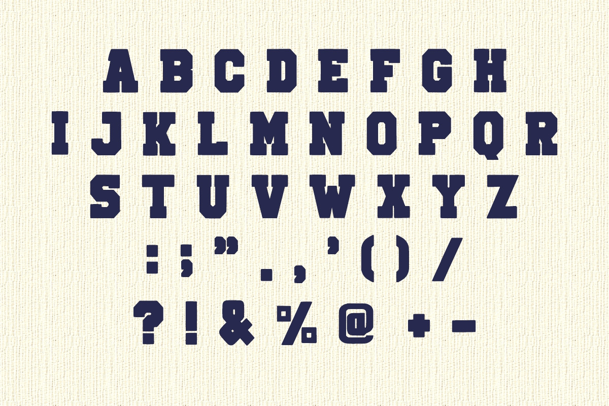 Goldman School Sport College Font, a Slab Serif Font by Fourteen Letter (Photo 6 of 7)