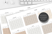 2026 Printable Large Wall Calendar, a Stationery Template by 3PointsCreative (Thumbnail 6 of 6)