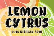 Lemon Cytrus, a Slab Serif Font by Limited.studio (Thumbnail 1 of 6)