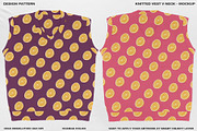 Knitted Vest V Neck - Mockup, a Hoody Mockup by DaldSgh (Thumbnail 6 of 12)