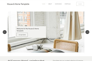 House Home Squarespace Template