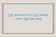 BLUE ZEBRA - cutout cute & fun font, a Blackletter Font by Ashiya Pixel (Thumbnail 8 of 8)