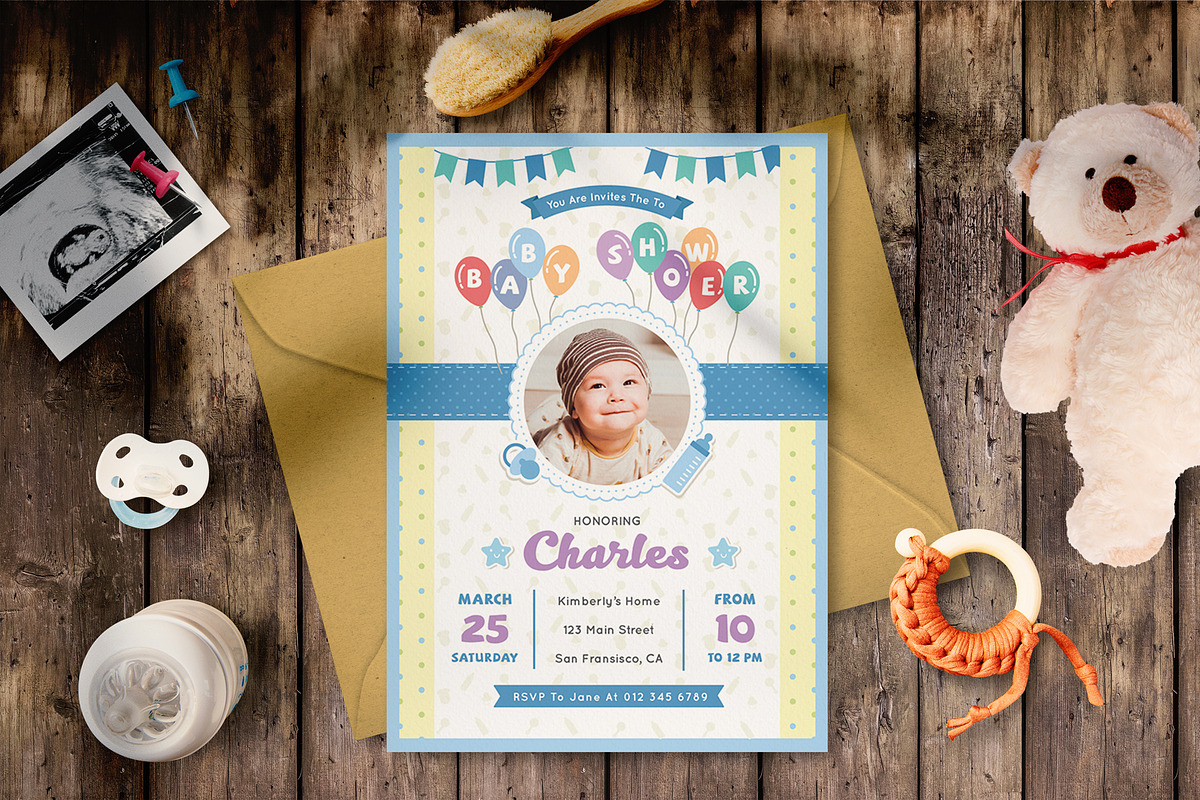 BABY SHOWER INVITATION, an Invitation Template by Totem Invitation House (Photo 3 of 6)