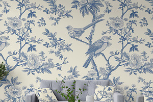 Toile De Jouy Print Design Patterns