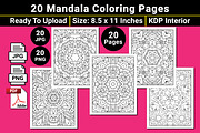 Mandala Coloring Book Pages, a Pattern Graphic by mirajeee (Thumbnail 1 of 4)