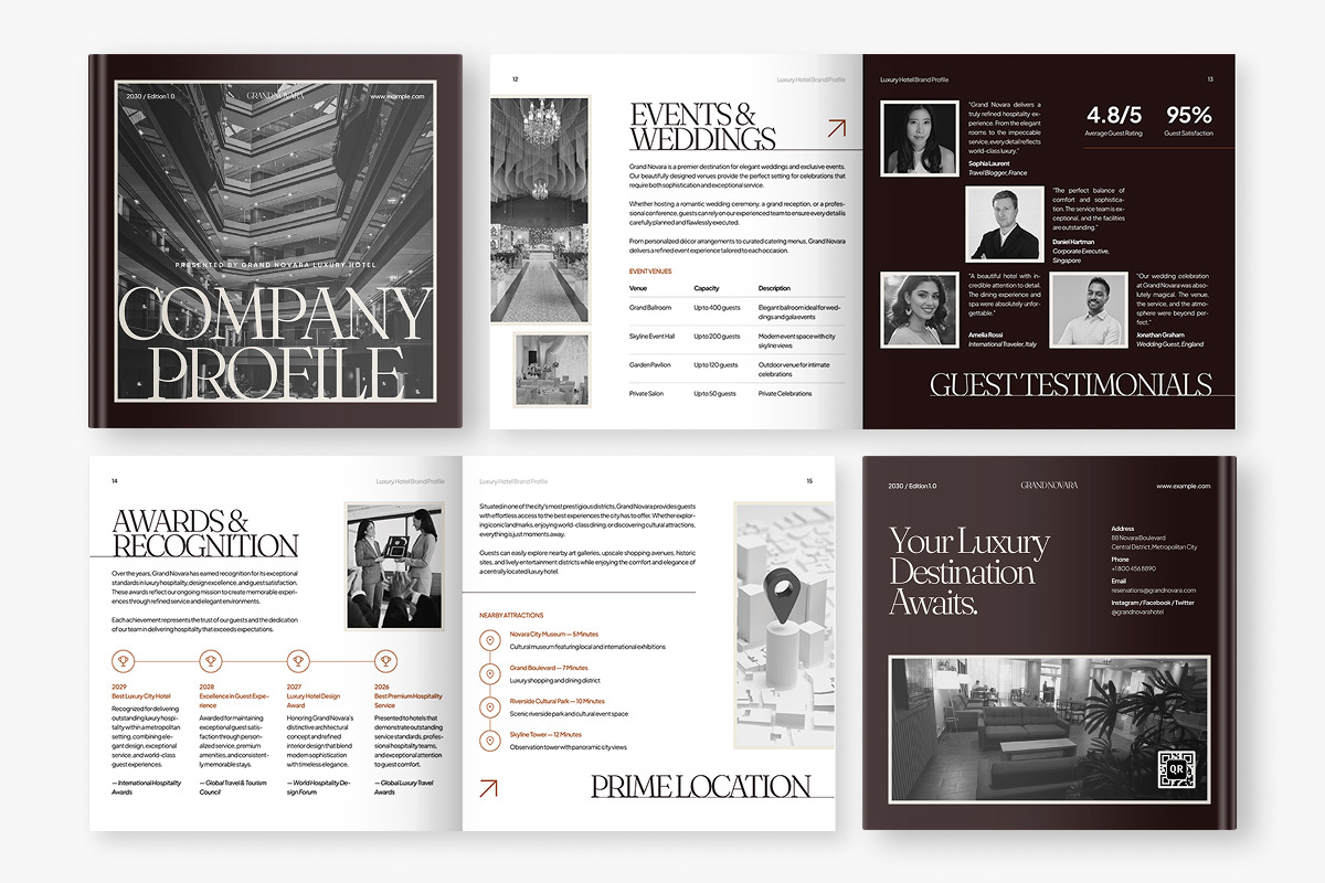 Luxury Hotel Company Profile, a Brochure Template by productype1 (Photo 6 of 6)