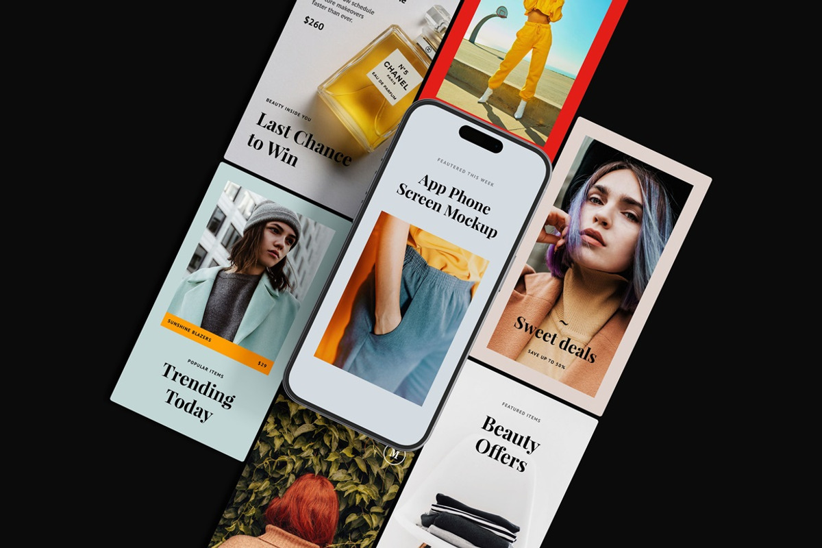App Phone Screen Mockup Scene, an iPhone Mockup by Cutna Studio (Photo 5 of 12)