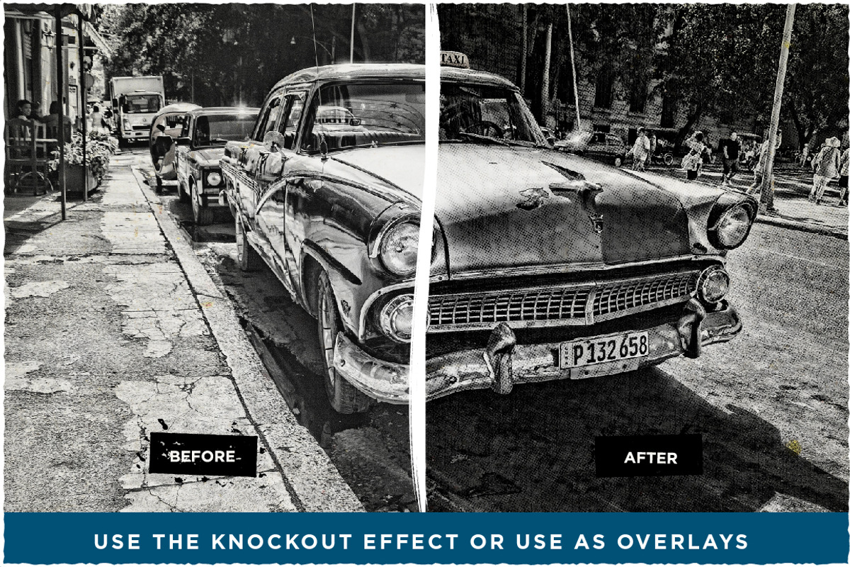 Knockout Halftone Textures Vol 2, a Texture Graphic by BackYard Graphics Co. (Photo 4 of 7)