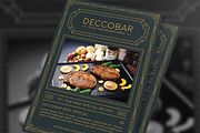 Art Deco Food & Beverages Menu, a Flyer Template by The Good Store (Thumbnail 5 of 6)