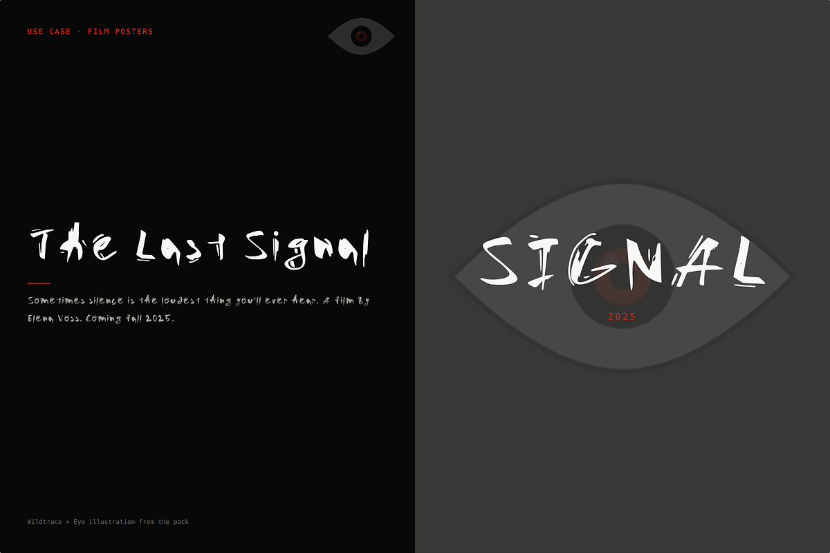 Wildtrace — Handwritten Display Font, a Handwritten Font by Lettra Studio (Photo 5 of 12)