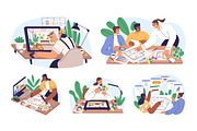 Interior designer at work set, a Work Illustration by Good Studio (Thumbnail 1 of 6)