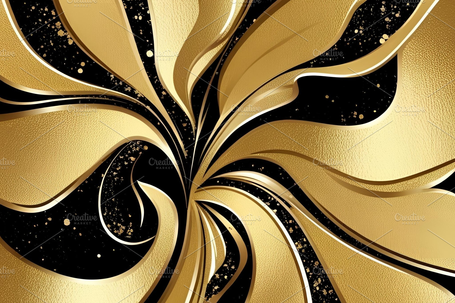 Glitter gold Abstract festive image, an Abstract Photo by ComfortQ