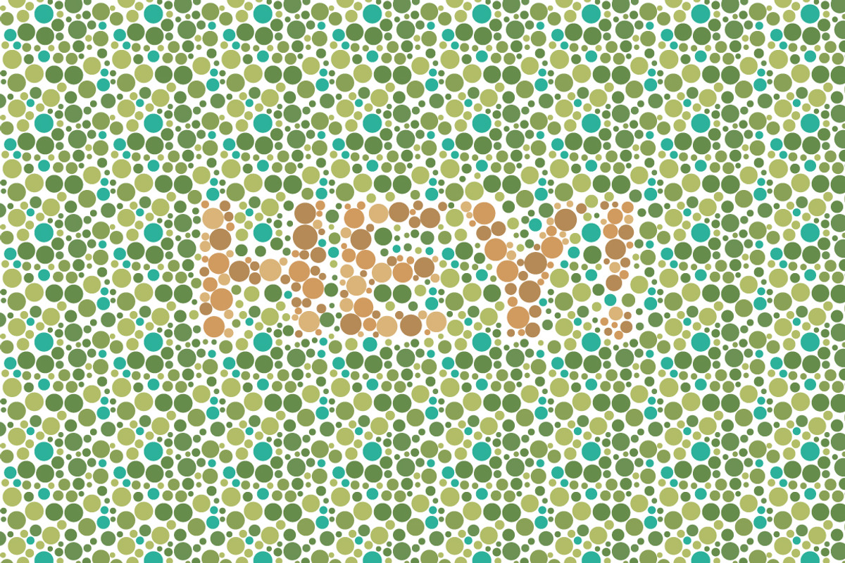 Color Blindness Test Typeface preview 8