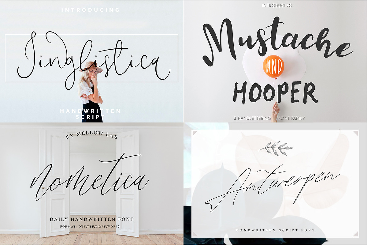 Modern Script Font Bundle