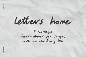 Letters Home Romantic Pen Script