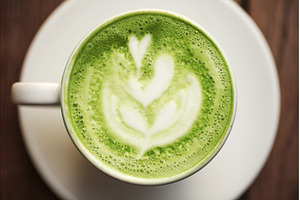 Cup of green tea matcha latte, a Food & Drink Photo by Anna Efetova