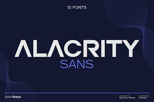 Alacrity Sans Fonts Family