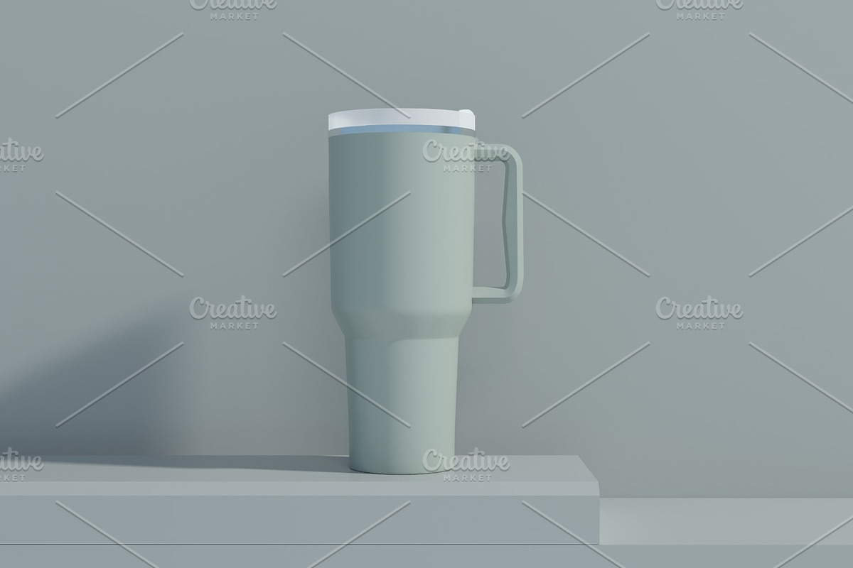 Rambler Travel Mug Cup Mockup, a Cups & Container Mockup by shahsoft (Photo 2 of 2)