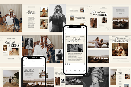 Instagram Carousel Photography Canva, a Branding & Logo Template by Branding Babe Co.