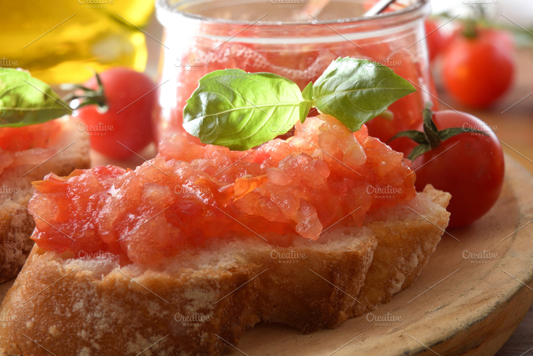 Tomato Bruschetta with Fresh Basil, a Food & Drink Photo by Davizro's Market