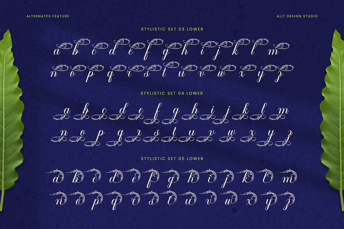 Flowmery Typeface, a Script Font by alit design (Photo 13 of 15)