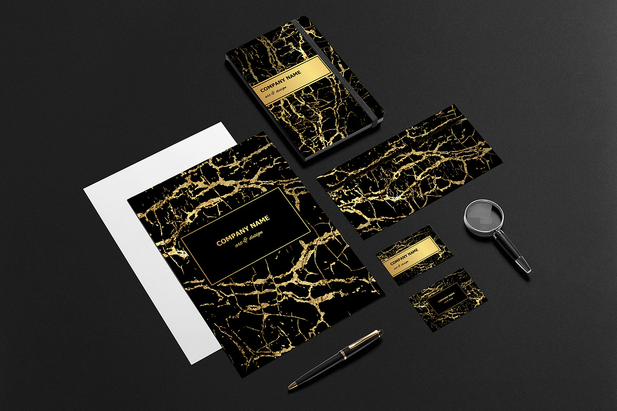 Black and Gold Marble Textures, a Texture Graphic by Artemisia_Art (Photo 4 of 6)