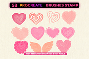 85 Romantic Brush Stamps Procreate, a Brush Add-On by Graphics Resources (Thumbnail 6 of 11)