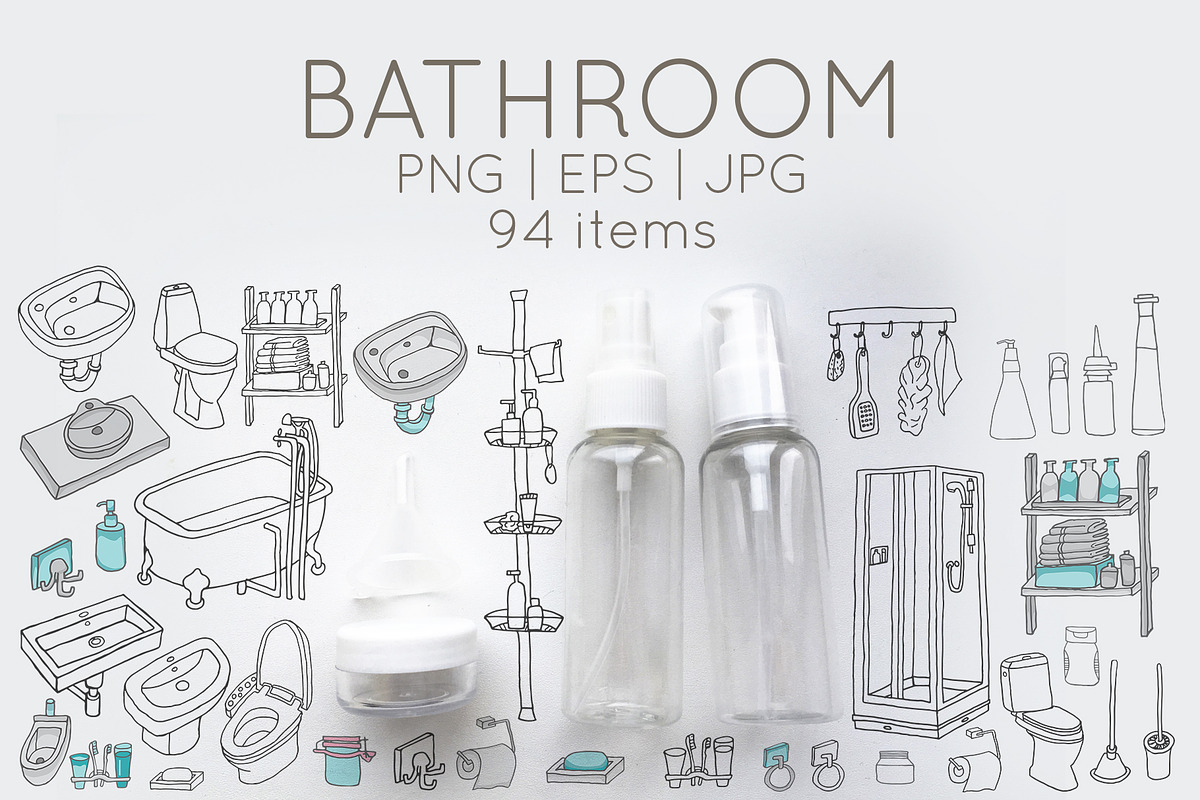 Bathroom, a Decorative Illustration by Karina.sketch (Photo 1 of 4)