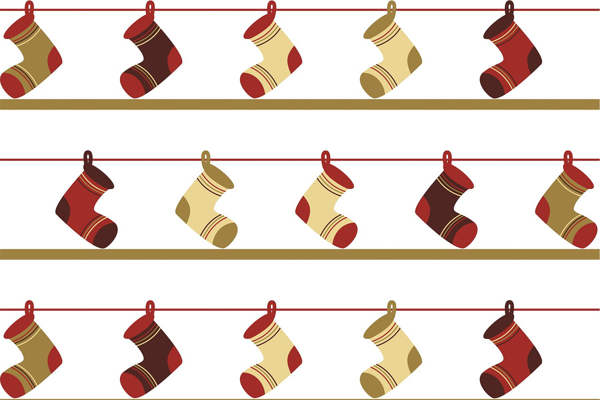 Vintage Christmas digital paper, a Pattern Graphic by ItsDianaDesign (Photo 7 of 8)