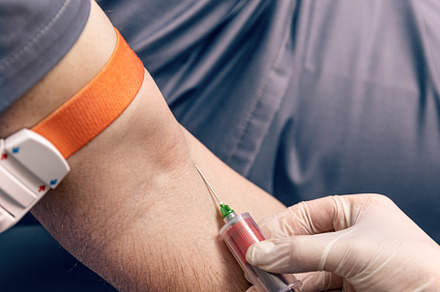 Collecting blood sample, a Photo by Grafvision photography