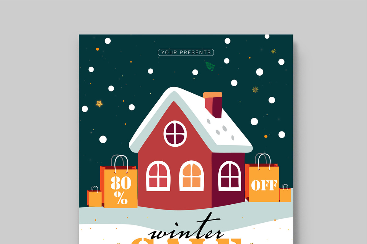 Winter Sale Flyer, a Flyer Template by MightyDesign (Photo 2 of 8)