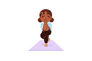 Cute kids doing sports exercises set, a Person Illustration by PaperTrident (Thumbnail 8 of 13)
