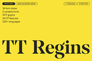 TT Regins, a Serif Font by TypeType (Thumbnail 1 of 15)