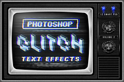 Photoshop Glitch text effects Vol.2
