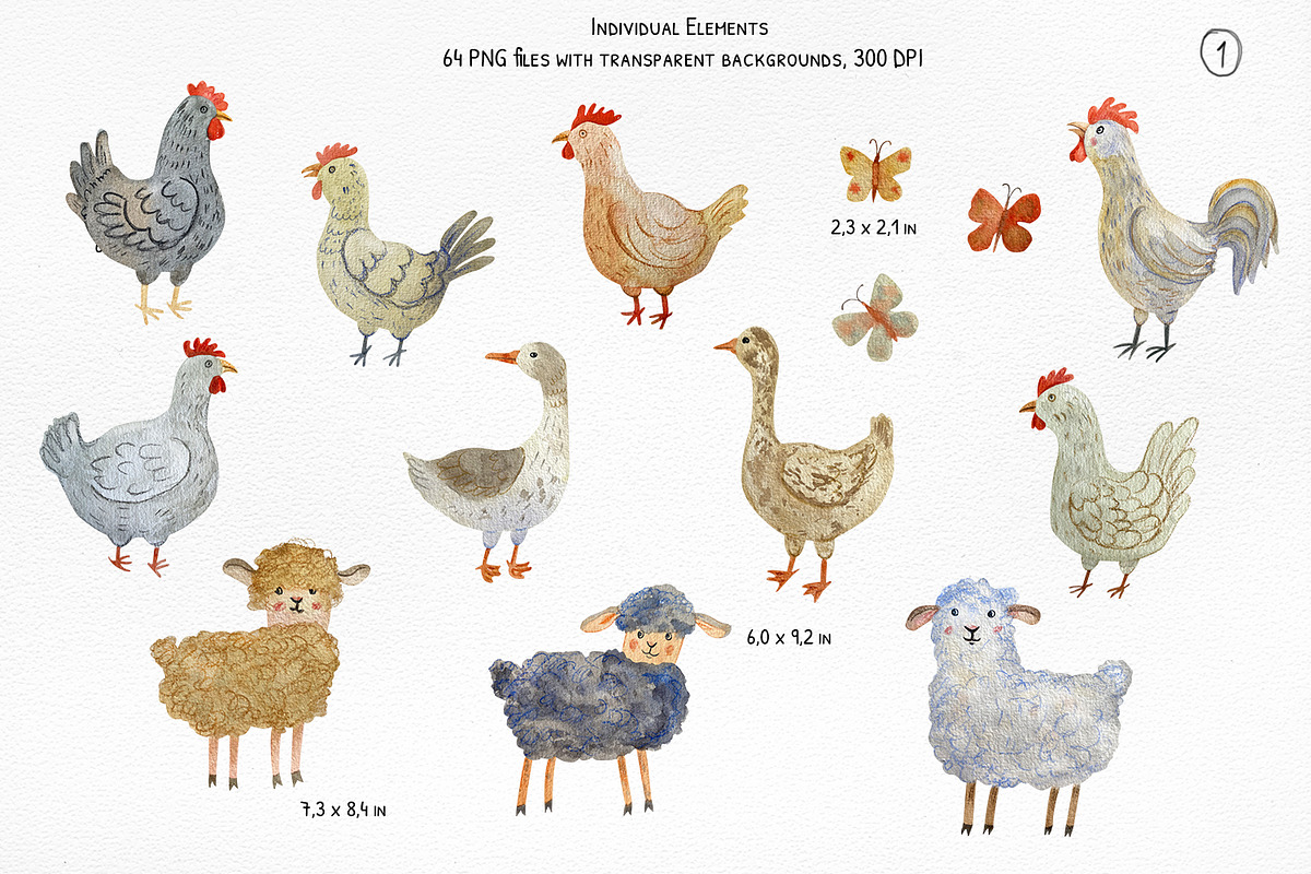 Country Cottage Charm Watercolor, a Decorative Illustration by Anna Druzhkova (Photo 3 of 32)