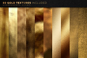 350 Gold & Metallic Textures, a Texture Graphic by Graphicdome (Thumbnail 2 of 46)