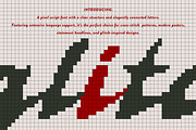 Fragile Ego Pixel Art Glitch Script, a Script Font by Struvictory.art (Thumbnail 2 of 9)