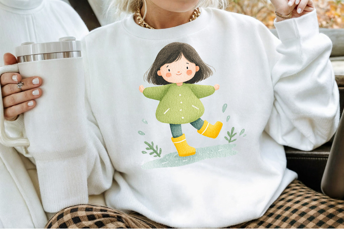 Whimsical Girls Clipart Set, an Illustration by Sublimation Artist (Photo 4 of 6)
