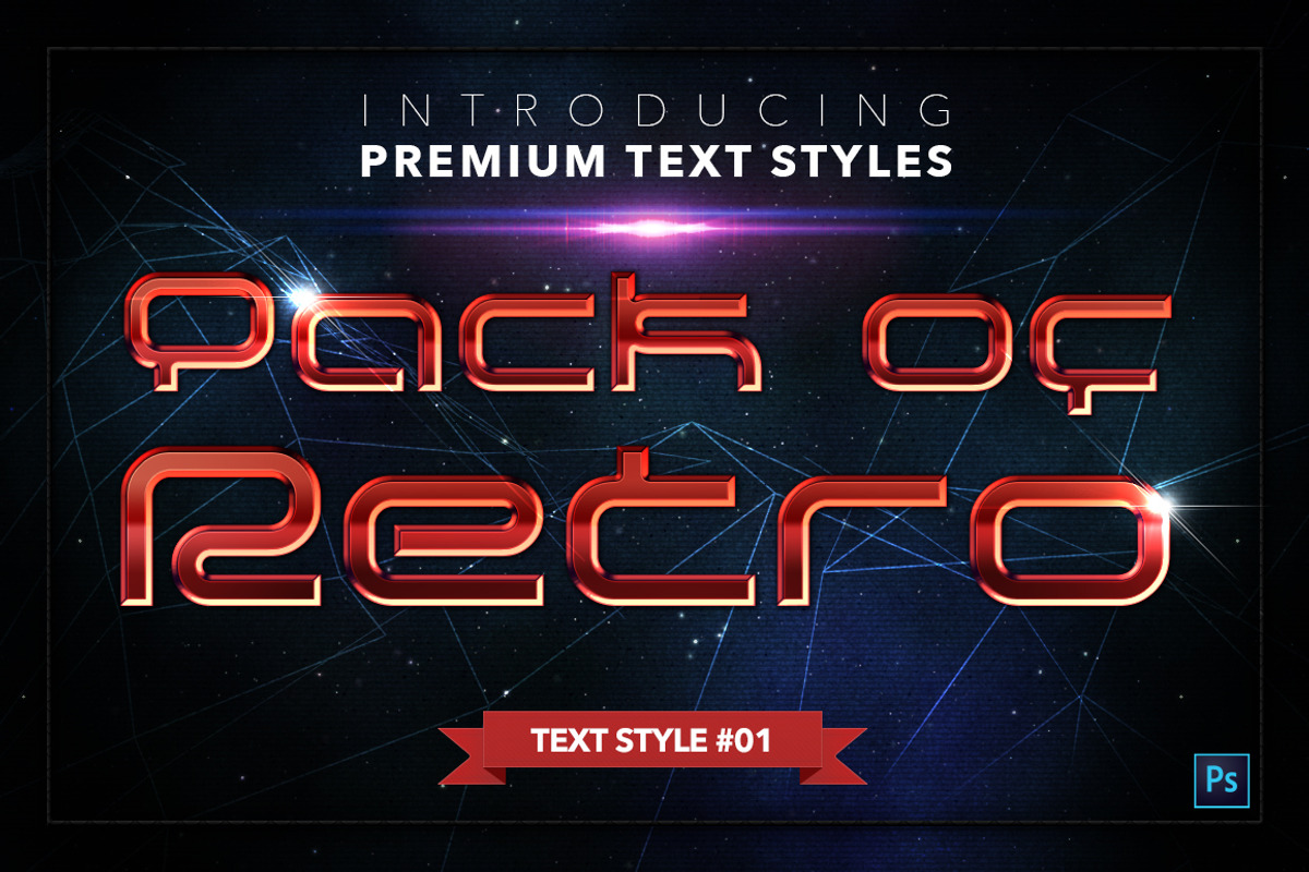 Retro #2 - 17 Text Styles, a Layer Style Add-On by Jonas Stensgaard (Photo 2 of 20)