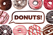 Donuts VECTOR illustrations, a Food Illustration by Natalka Dmitrova art (Thumbnail 14 of 27)