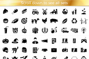 Mega Black Icons Pack - EPS, PNG, an Icon by Tashal (Thumbnail 8 of 8)