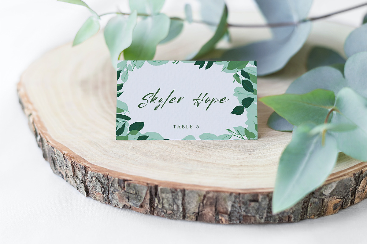 Eucalyptus Wedding Template Bundle, a Stationery Template by MarryMeMoments (Photo 5 of 7)