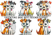 Valentine Dog Best Friend Clipart, an Illustration by OK Design (Thumbnail 2 of 6)