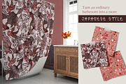Japanese Koi Fish Vector Patterns, a Pattern Graphic by ilonitta (Thumbnail 5 of 16)
