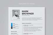 Resume/CV Template, a Resume Template by Proper_media (Thumbnail 3 of 5)