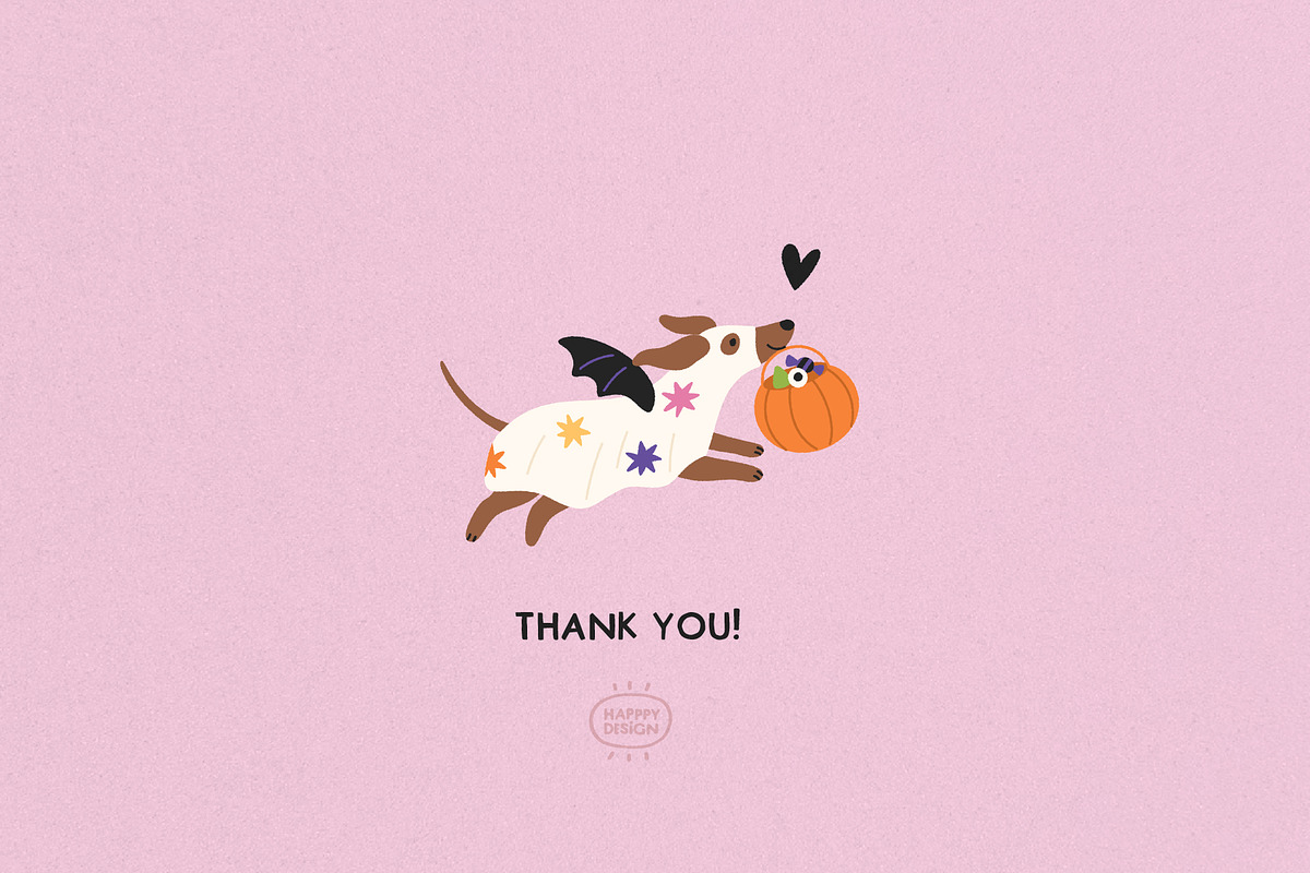 Spooky Dogs Halloween Illustrations, a Seasonal Illustration by happpydesign (Photo 9 of 9)