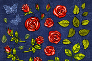 Hummingbird Roses Embroidered Patch, a Graphic by Iraida_Bearlala (Thumbnail 3 of 7)