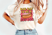 Bad Day to Be a Hot Dog T-Shirt, an Illustration by Watercolor design (Thumbnail 2 of 3)