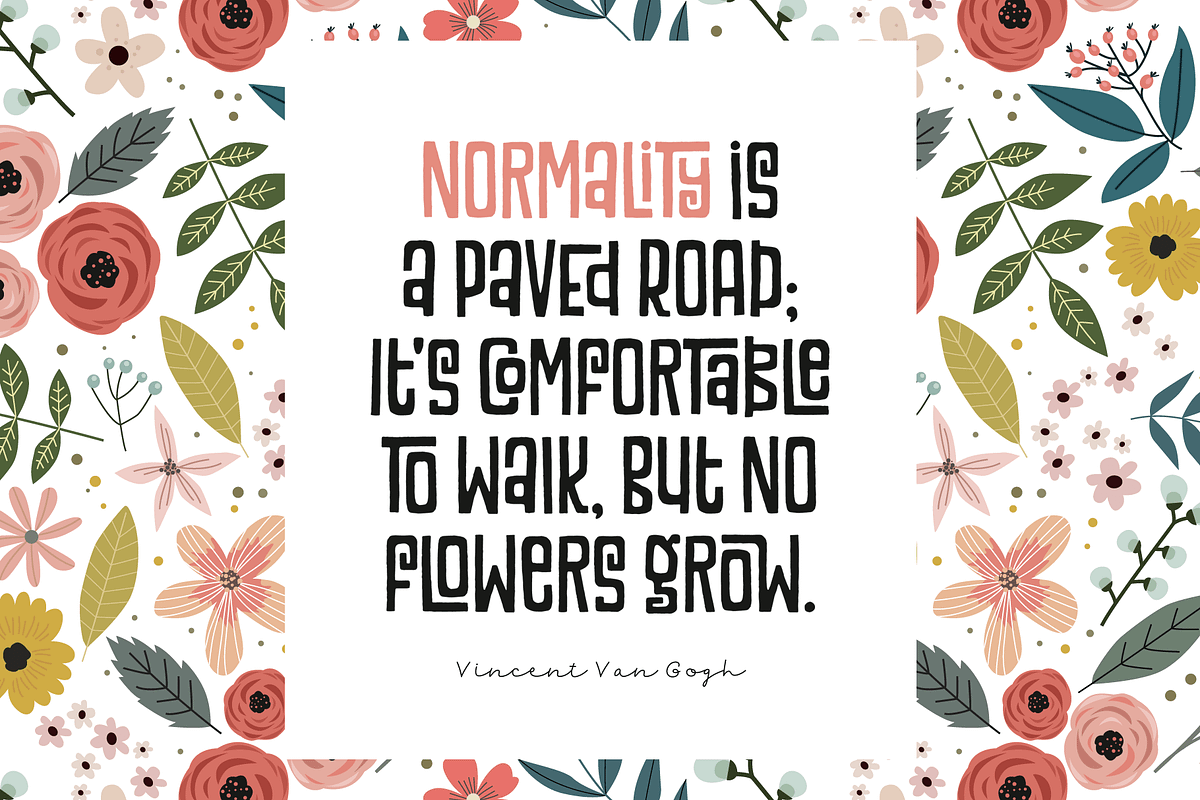 Vintage Rainbows Font, a Font by Denise Chandler (Photo 3 of 9)