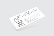 Minimal Gift Certificate, a Card Template by Amit Debnath (Thumbnail 2 of 3)